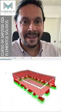 Interacción Suelo Estructura modelada en SAP2000.