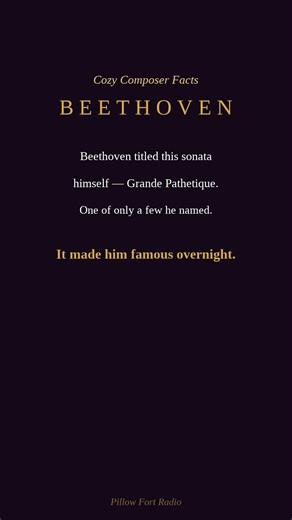 Beethoven Named This Sonata Himself #beethoven #classicalmusic #shorts