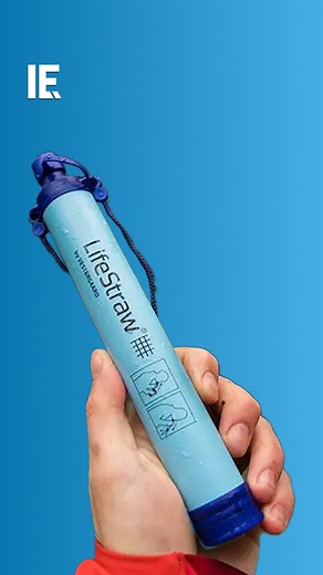 Interesting Engineering | The LifeStraw serves as a portable filter, removing microplastics and bacteria from water, making it safe to drink. 📸: Youtube/ LifeStraw | Instagram