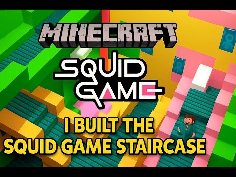I Built the Squid Game Staircase in Minecraft Creative Mode! 🔥🧱