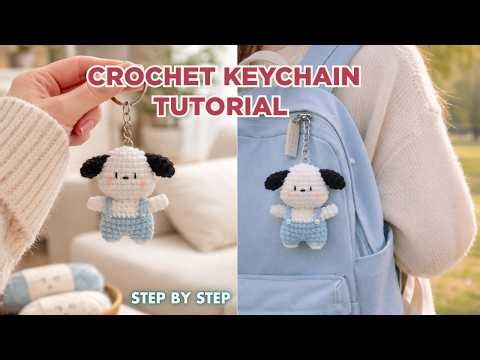 Cute Crochet Keychain Tutorial | Easy Step-by-Step Crochet Ideas for Beginners