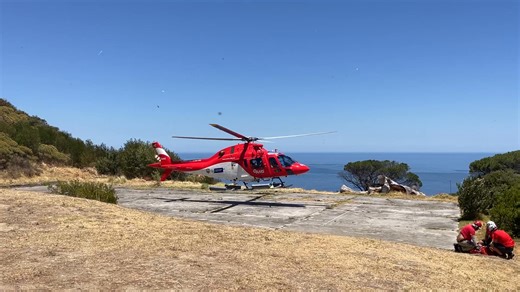 Helicopter Heroes in Action This morning, Wilderness Search And Rescue teams assisted an exhausted 46-year-old German hiker in Platteklip Gorge. The visiting hike was reported by a passing group of hikers, who immediately called the emergency number 021 937 0300. The Western Cape Government Health and Wellness EMS / Air Mercy Service (AMS) Rescue Helicopter crew performed incredible flying to get a team on scene quickly. The patient was treated for heat related injuries and flown safely to a nea