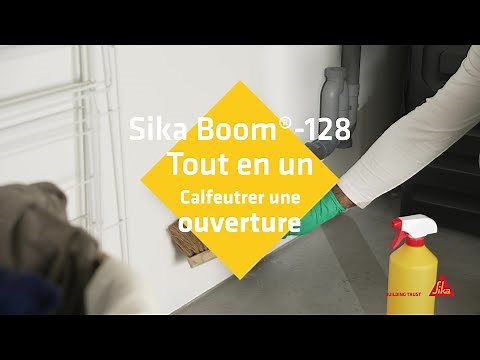 Calfeutrer une ouverture avec la mousse expansive Sika Boom®-128 Tout en un