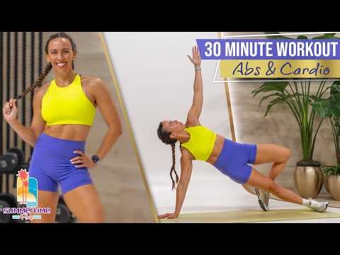 No-Repeats Bodyweight Cardio and Abs Workout - 30 Mins of FUN CARDIO!