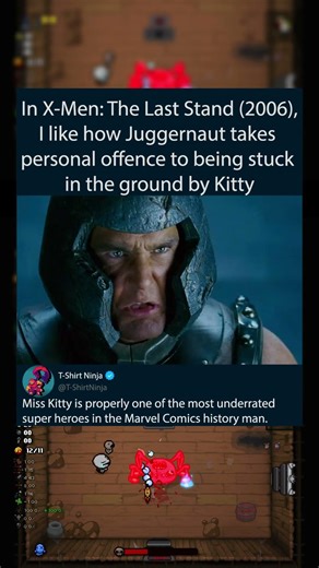 In X-Men: The Last Stand (2006),I like how Juggernaut takes personal offence to being stuck
