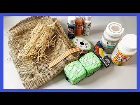 Dollar Tree Scarecrow DIY || Using Foam Dice || Just 1 Easy Craft