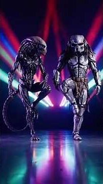 Predator vs Alien Dance Battle #alienvspredator #alphapredator #lostpredator