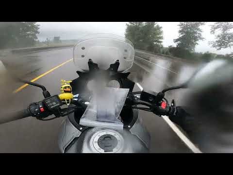 Hydroplaning my V-Strom - Motorcycle Accident