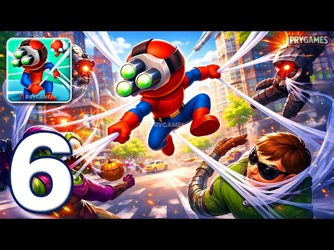 Webbi Boi 3D - Gameplay Walkthrough Part 6 - Web Hero Spider Shooter (Android, iOS)