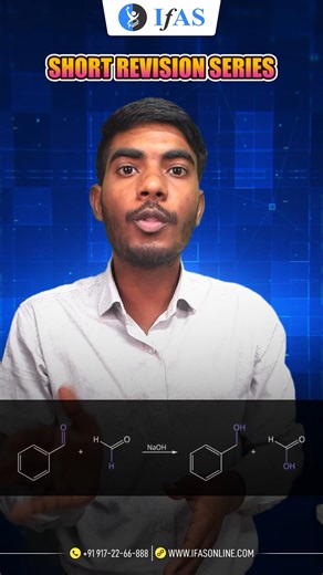 SHORT REVISION OF CANNIZARO REACTION 𝐑𝐞𝐠𝐢𝐬𝐭𝐞𝐫 𝐇𝐞𝐫𝐞 𝐭𝐨 𝐌𝐨𝐫𝐞 𝐂𝐨𝐧𝐭𝐞𝐧𝐭:-https://bit.ly/47Z45N2 #CannizzaroReaction #OrganicChemistry #CarbonylChemistry #IITJAM #CUETPG #ChemistryAspirants #ChemistryStudents #CompetitiveExams #JAM2027 #LearnChemistry #IFAS #ChemistryReels #EducationalReels | Chemistry - IIT JAM, CUET PG & TIFR: IFAS