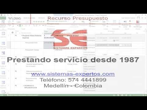 5.1. Recurso Presupuesto MS Project