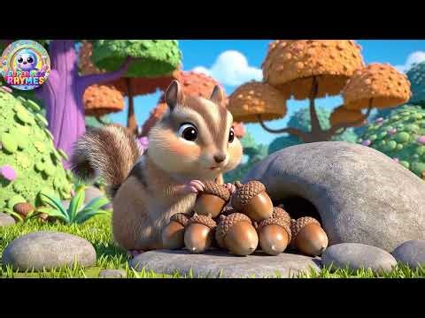 Scamper Scamper Chipmunk Acorn Dash | Nursery Rhymes for Kids | Baby Songs for Toddlers