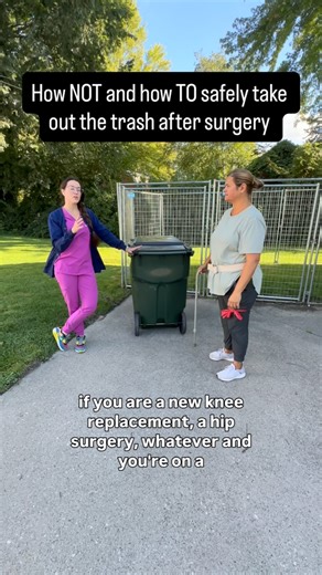 3.3K views · 128 reactions | How TO take out trash after surgery!...
