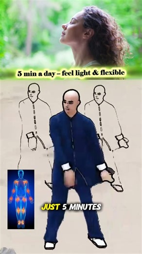 101K views · 2.7K reactions | This one simple move stretches all your muscles and joints — just 5 minutes a day makes your whole body lighter and more flexible. Even if no one taps the heart, I still want to share it with you. Do you stretch your body every day? #fullbodystretch #flexibilitytraining #dailywellness #relaxyourbody #taichiathome | Taichi At Home | Facebook