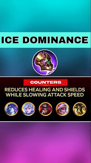 Dominance Ice Best Counter to Lifesteal & Shield Heroes ❄️ | MLBB Defense Item Guide