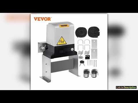 SucceBuy Sliding Gate Opener Electric Operator AC600 1400 lbs with 2 Remote Controllers Move Speed