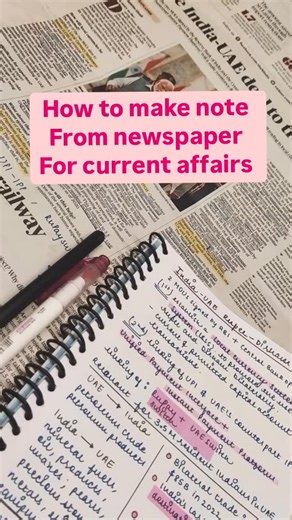 Upsc_study_trick on Instagram: "Note making is important for quick revision and effective covering of current affairs. Then again there is a way to do it to judiciously utilize your time and energy. Whether an article from the newspaper is important or not from the exam point of view. Look into it. Always have a copy of Prelims and Mains syllabus and remind yourself of the syllabus. Make notes of only important articles. Note should be precise: it should contain the key concepts, keywords, laws,