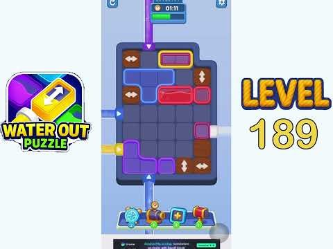 Water Out Puzzle Level 189 Walkthrough Solution