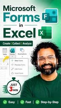 How to Sync Microsoft Forms to Excel (Automatically!) #shorts