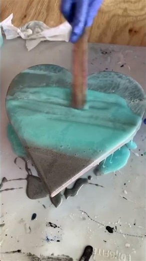 Custom Ocean-Inspired Epoxy Sign Finished! #epoxy #signmaker #epoxyresin #foryou