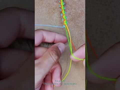 Tutorial de macrame fácil, pulsera fácil paso a paso