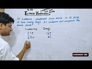Inverse Proportion | Mathematics Made Easy | Important Questions & Concept Explained