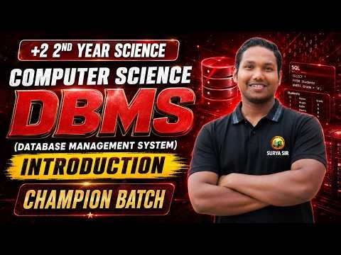 +2 2nd Year Computer Science DBMS Introduction | Database Management System | Surya Sir
