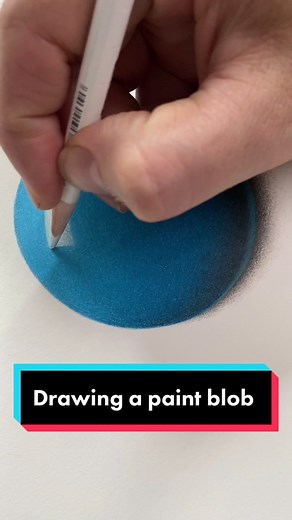 Blue blob #paint #drawing #artistsoftiktok #art #cjhendry