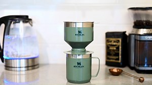 19K views · 464 reactions | Coffee doesn’t get any better than this. Introducing the Stanley Classic Perfect-Brew Pour Over and Camp Mug Set! Why you'll love it: - Camp mug features vacuum insulated stainless steel = coffee stays hot! - Pour Over has a stainless steel filter, no paper filter means a waste free cup of joe. - Pour Over fits on top of Stanley bottles, tumblers, travel mugs, and more. - 100% Dishwasher Safe. Get yours here: https://bit.ly/2AHDWqe | Stanley 1913 | Facebook