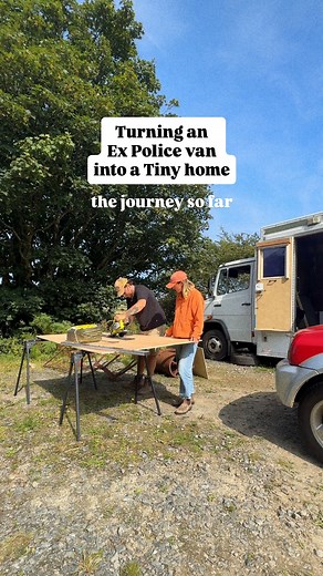 Turning an EX POLICE VAN into a tiny home.. 11 weeks progress 🤯 What else should we do to it? #vanlife #vanbuild #vanlifebuild #camperconversion #diy #project | Billy and Leanne