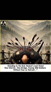 One man. Three hundred soldiers. A narrow bridge in feudal Japan. His name was Benkei, a warrior monk known for strength, loyalty, and courage. In 1189, Benkei stood on that bridge to protect his lord. An enemy army was coming. He knew he would not survive, but he refused to move. He planted his feet and faced them alone. Arrows struck him again and again. Still, Benkei did not fall. He kept standing, blocking the bridge, his will stronger than pain. The soldiers were too afraid to come closer. 