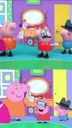 Tales VS Toys: Valentine's Spy Mission 💗 #PeppaPig #Shorts #toys #toyplay