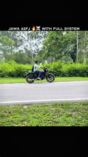 Fly by jawa 42fj Exhaust change 🔥 #shorts #jawa42fj
