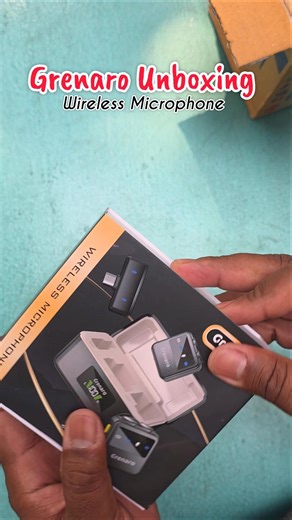 Grenaro Wireless Microphone Unboxing #grenaro #grenaromic #wirelessmicrophone #shortsfeed #shorts