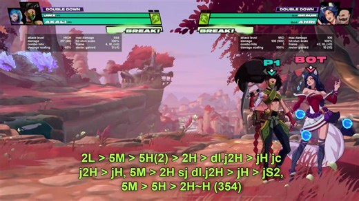 #2xko_akali basic corner bnb