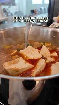 This is how I make gochujang jjigae! A rustic, homey, easy, filling korean dish.