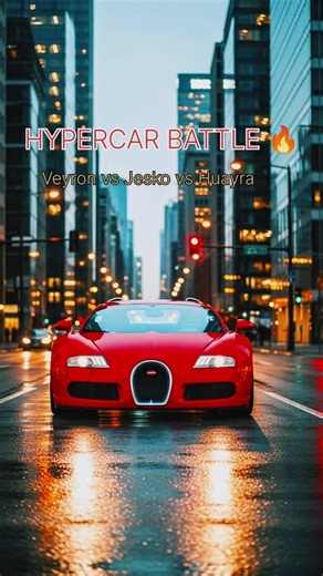 Bugatti Veyron vs Jesko vs Pagani Huayra | Hypercar Battle 🔥#short