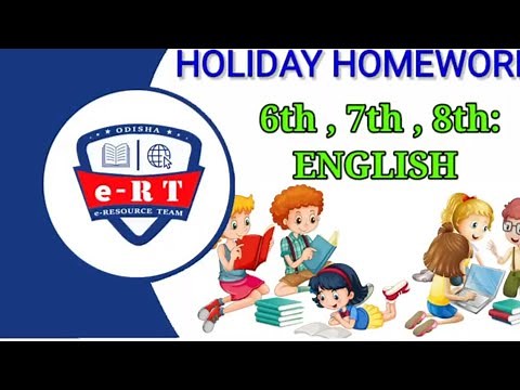 Class-6, 7,8 English Holiday Homework