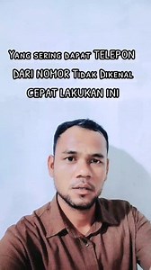 2.9M views · 19K reactions | Solusi sering Di Telpon Dari Nomor Tidak Dikenal Segera Lakukan Ini #tutorial #tipsdantrik #trikhpadnroid | Udo Parno | Facebook