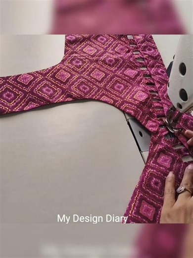 Easy blouse design cutting and stitching #mydesigndiary #ytshort #sewingtutorial #stitching