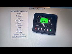 CONTROLADOR. DSE 6020. AJUSTES DE PARÁMETROS. COMO UTILIZAR EL SOFTWARE.