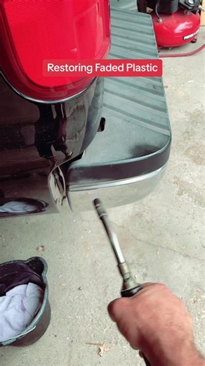 How to restore color back in your faided plastics in your bumper #ford #diy #restore #caution⚠️ #doatyourownrisk #auto #automotive #f250 #f350 #diesel #powerstroke #64powerstroke #plastic #fire #torch #richeysrenovations