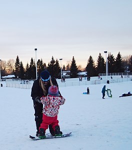 Teaching a Toddler to Snowboard : Getting Started |
