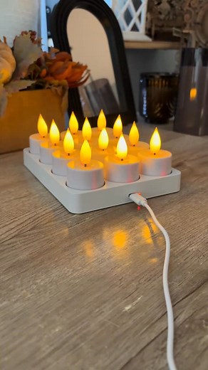 My favorite find this season!  These flameless candles are a total...