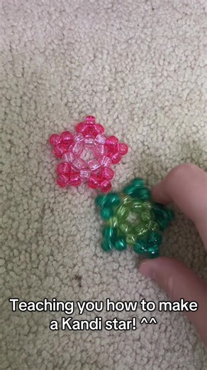 Kandi star tutorial!!!!! ^^ #kandi #kandistar #tutorial #kanditutorial #kandikid