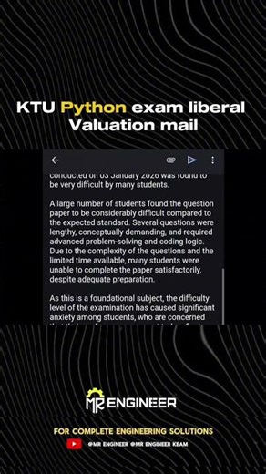 KTU BTECH S1 Python exam liberal mail 😍💯 | MR ENGINEER KTU