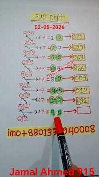 থাইল্যান্ড লটারির 3Up Single Digit Open #shorts #shortsfeed #shortvideo