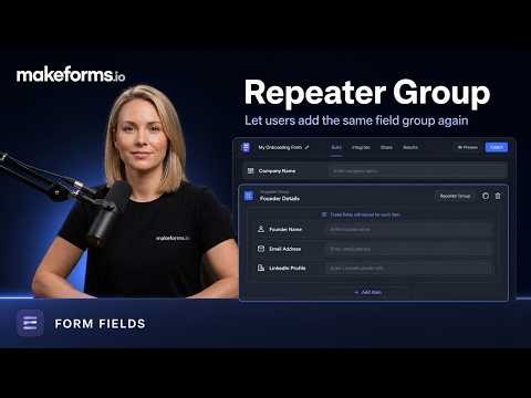 How to Use the Repeater Group Field in MakeForms