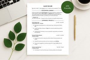 Modern UI/UX Designer Resume Template — Ats-friendly, Editable, Professional Cv for Designers, Figma and Creative Jobs, Word and Google Docs - Etsy Australia