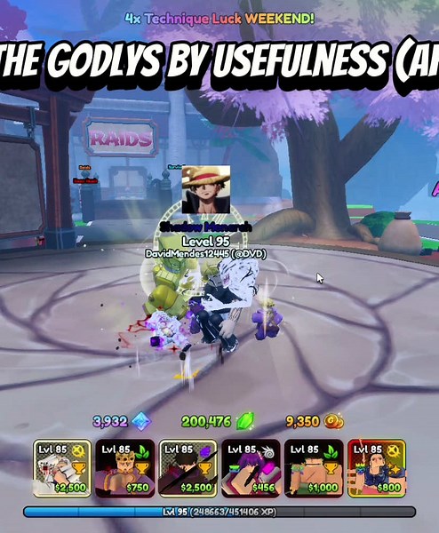 Godly Rework Tier List for Anime Fans